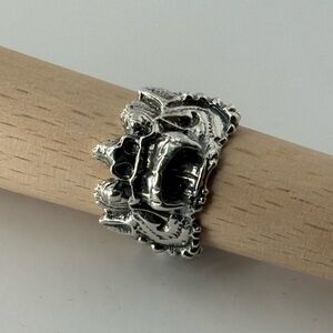 Silver Dragon / Guardian Lion Unisex Ring